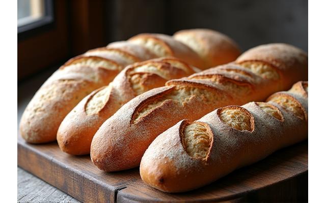 Sélection de pains artisanaux frais
