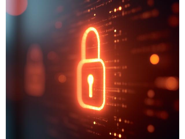 Cadenas numérique symbolisant la sécurité des données 